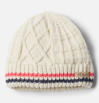 Gorros Columbia Cabled Cutie™ Beanie Criança Creme Luz Coral Azuis Escuro Portugal | 170834-8K0F