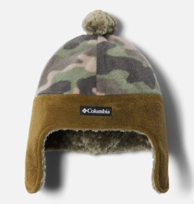 Gorros Columbia Frosty Trilha™ Earflap Beanie Criança Camufladas Verdes Portugal | 190095-SM1T