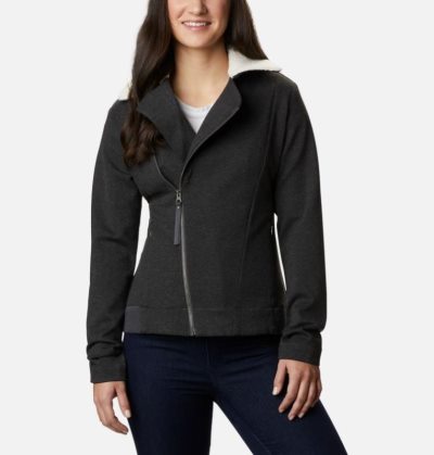 Jaqueta Bomber Columbia Butte Hike™ Full Zip Jaqueta Feminino Cinzentas Escuro Portugal | 130567-3RNB