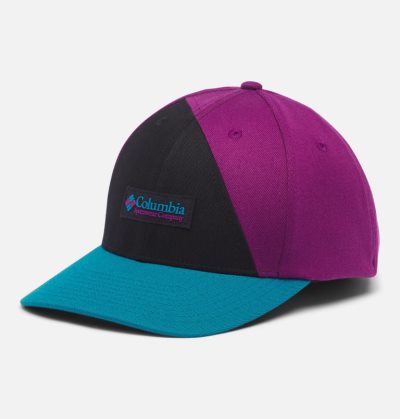 Boné Columbia 110 Snap Back Ball Cap Masculino Pretas Roxo Portugal | 121897-4E3Y