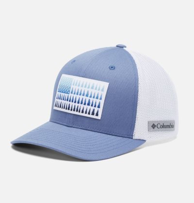 Boné Columbia Mesh™ Tree Flag Ball Cap Feminino Azuis Branco Portugal | 157352-DGVA