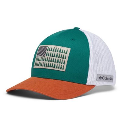 Boné Columbia Mesh™ Tree Flag Ball Cap Feminino Verdes Portugal | 198247-F9K2