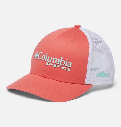 Boné Columbia PFG Mesh Snap Back™ Ball Cap Masculino Coral Turquesa Portugal | 131951-61JI