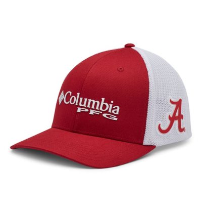 Boné Columbia PFG Mesh™ Ball Cap - Alabama Masculino Vermelhas Portugal | 172230-Y51U