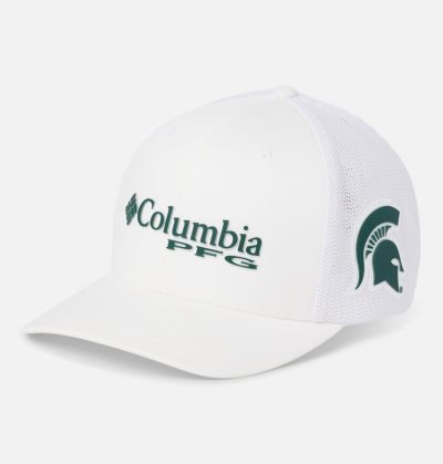 Boné Columbia PFG Mesh™ Ball Cap - Michigan State Masculino Branco Portugal | 190694-CYY1