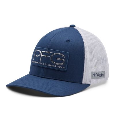 Boné Columbia PFG Mesh™ Hooks Ball Cap Feminino Azul Marinho Prateadas Portugal | 105435-HUTW