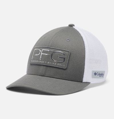 Boné Columbia PFG Mesh™ Hooks Ball Cap Masculino Cinzentas Prateadas Portugal | 185959-ANJW