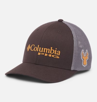 Boné Columbia PHG Mesh™ Ball Cap Feminino Chocolate Escuro Cinzentas Portugal | 192728-7976