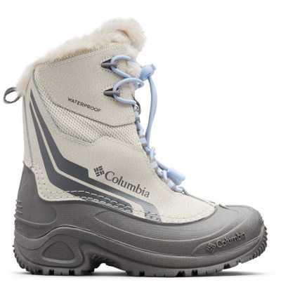 Botas Columbia Bugaboot™ Plus IV Omni-Heat™ Boot Criança Branco Cinzentas Azuis Portugal | 129242-Q6PN