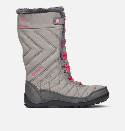 Botas Columbia Minx™ Medio III Impermeáveis Omni-Heat™ Boot Criança Cinzentas Rosa Portugal | 187104-QEFG