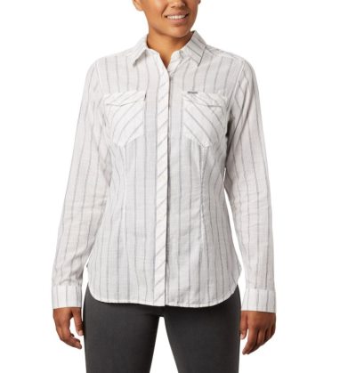 Camisas De Botões Columbia Camp Henry™ II Long Sleeve Shirt Feminino Branco Portugal | 167899-3QUO