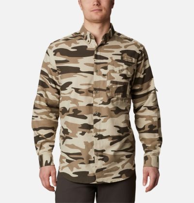 Camisas De Botões Columbia PHG Sharptail™ Flannel Masculino Camufladas Portugal | 105094-J2NH