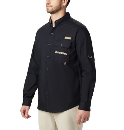 Camisas De Botões Columbia PHG Sharptail™ Long Sleeve Shirt Masculino Pretas Portugal | 180417-SN6Q