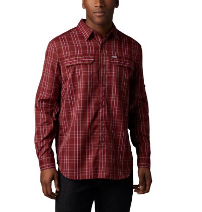 Camisas De Botões Columbia Silver Ridge™ 2.0 Plaid Long Sleeve Shirt—Altas Masculino Vermelhas Portugal | 151153-HHCB