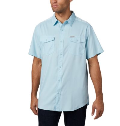 Camisas De Botões Columbia Utilizer™ II Solid Curta Sleeve Shirt Masculino Azuis Portugal | 170883-UK1I