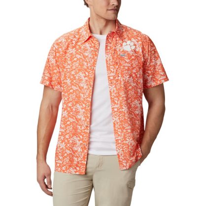 Camisas Columbia Collegiate PFG Super Slack Tide™ Shirt Masculino Laranja Portugal | 155579-XM3Q