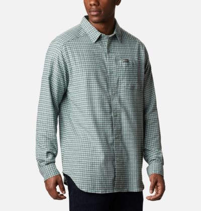 Camisas Columbia Cornell Woods™ Flannel Long Sleeve Shirt Masculino Luz Turquesa Portugal | 123291-G757