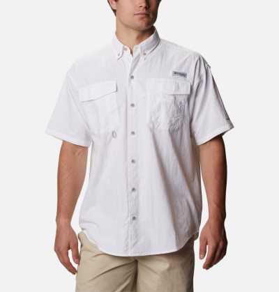 Camisas Columbia Distant Agua™ Curta Sleeve Shirt Masculino Branco Portugal | 154255-UDKX