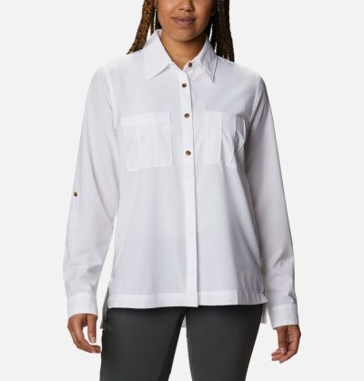 Camisas Columbia Essential Elements™ Woven Long Sleeve Shirt Feminino Branco Portugal | 118119-FNEU