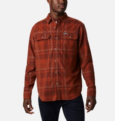 Camisas Columbia Flare Gun™ Corduroy Shirt Masculino Laranja Escuro Portugal | 155599-H1VY