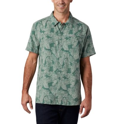 Camisas Columbia Lakeside Trilha™ Curta Sleeve Shirt Masculino Verdes Portugal | 106141-QAGC