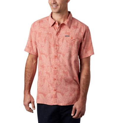 Camisas Columbia Lakeside Trilha™ Curta Sleeve Shirt Masculino Coral Escuro Portugal | 112130-UTG6