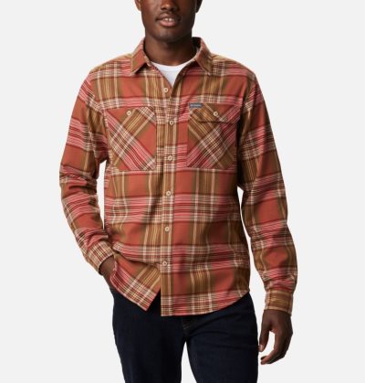 Camisas Columbia Outdoor Elements™ Stretch Flannel Shirt Masculino Vermelhas Multicoloridas Portugal | 148333-8FY2