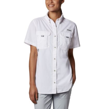 Camisas Columbia PFG Bahama™ Curta Sleeve Shirt Feminino Branco Portugal | 119733-XSZQ