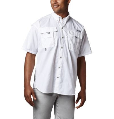 Camisas Columbia PFG Bahama™ II Curta Sleeve Shirt Masculino Branco Portugal | 127476-LZ1W