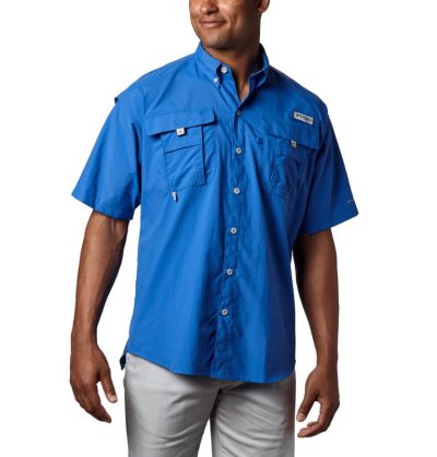 Camisas Columbia PFG Bahama™ II Curta Sleeve Shirt Masculino Azuis Portugal | 134381-LDPI