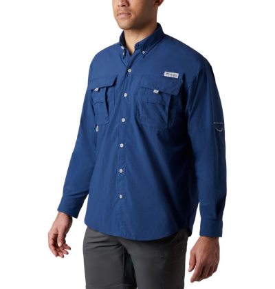 Camisas Columbia PFG Bahama™ II Long Sleeve Shirt Masculino Azul Marinho Portugal | 114967-996V