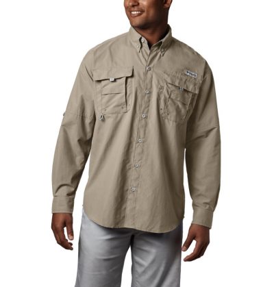 Camisas Columbia PFG Bahama™ II Long Sleeve Shirt Masculino Bege Portugal | 139301-3X6I