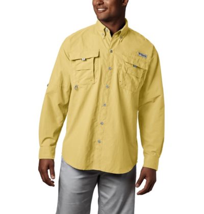 Camisas Columbia PFG Bahama™ II Long Sleeve Shirt Masculino Amarelas Portugal | 145100-75WM