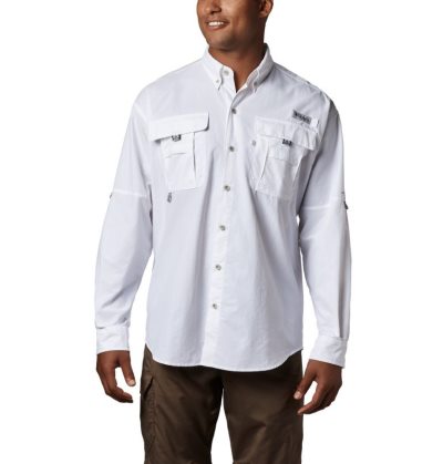 Camisas Columbia PFG Bahama™ II Long Sleeve Shirt Masculino Branco Portugal | 152570-WOLY