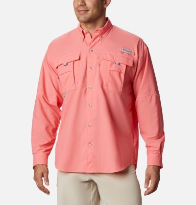 Camisas Columbia PFG Bahama™ II Long Sleeve Shirt Masculino Coral Portugal | 183118-DM0N