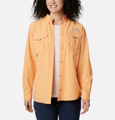 Camisas Columbia PFG Bahama™ Long Sleeve Shirt Feminino Luz Laranja Portugal | 134835-9XEF