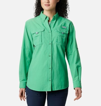 Camisas Columbia PFG Bahama™ Long Sleeve Shirt Feminino Turquesa Portugal | 157964-D3XM