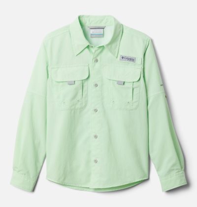 Camisas Columbia PFG Bahama™ Long Sleeve Shirt Criança Luz Verdes Portugal | 159574-BMSP