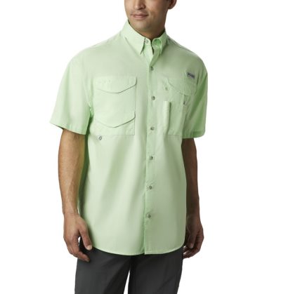 Camisas Columbia PFG Bonehead™ Curta Sleeve Shirt Masculino Luz Verdes Portugal | 136016-D49M