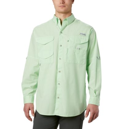 Camisas Columbia PFG Bonehead™ Long Sleeve Shirt Masculino Luz Verdes Portugal | 155779-ZIF2