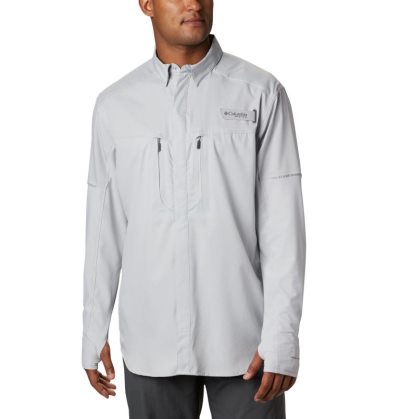 Camisas Columbia PFG Force XII Zero™ Long Sleeve Híbrido Shirt Masculino Cinzentas Portugal | 181709-EJRR