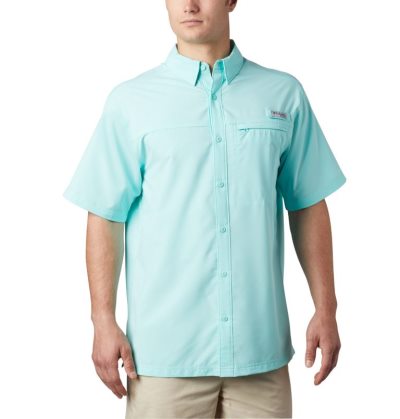 Camisas Columbia PFG Grander Marlin™ Woven Curta Sleeve Shirt Masculino Turquesa Portugal | 173461-J0XY