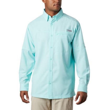 Camisas Columbia PFG Grander Marlin™ Woven Long Sleeve Shirt Masculino Turquesa Portugal | 175135-4SHA