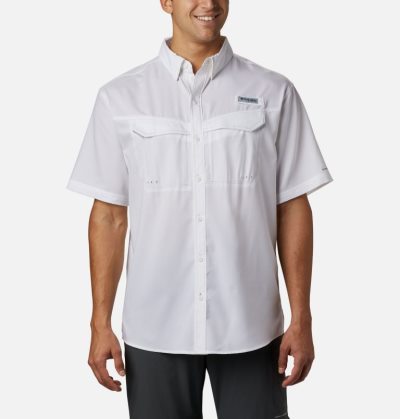 Camisas Columbia PFG Low Drag Offshore™ Curta Sleeve Shirt Masculino Branco Portugal | 103708-V8IZ