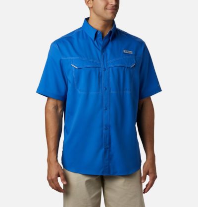 Camisas Columbia PFG Low Drag Offshore™ Curta Sleeve Shirt Masculino Azuis Portugal | 154984-QV8S