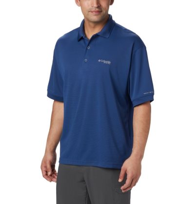 Camisas Columbia PFG Perfect Cast™ Camisa Polo Masculino Azul Marinho Portugal | 116055-5R0A