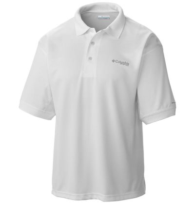 Camisas Columbia PFG Perfect Cast™ Camisa Polo Masculino Branco Portugal | 126494-QJVZ