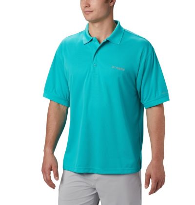 Camisas Columbia PFG Perfect Cast™ Camisa Polo Masculino Luz Turquesa Portugal | 129736-525X