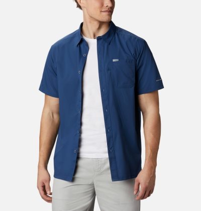 Camisas Columbia PFG Slack Tide™ Camp Shirt Masculino Azul Marinho Portugal | 140602-WWUS