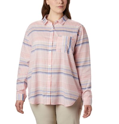 Camisas Columbia PFG Sun Drifter™ II Long Sleeve Shirt Feminino Luz Coral Multicoloridas Portugal | 177499-5NLR